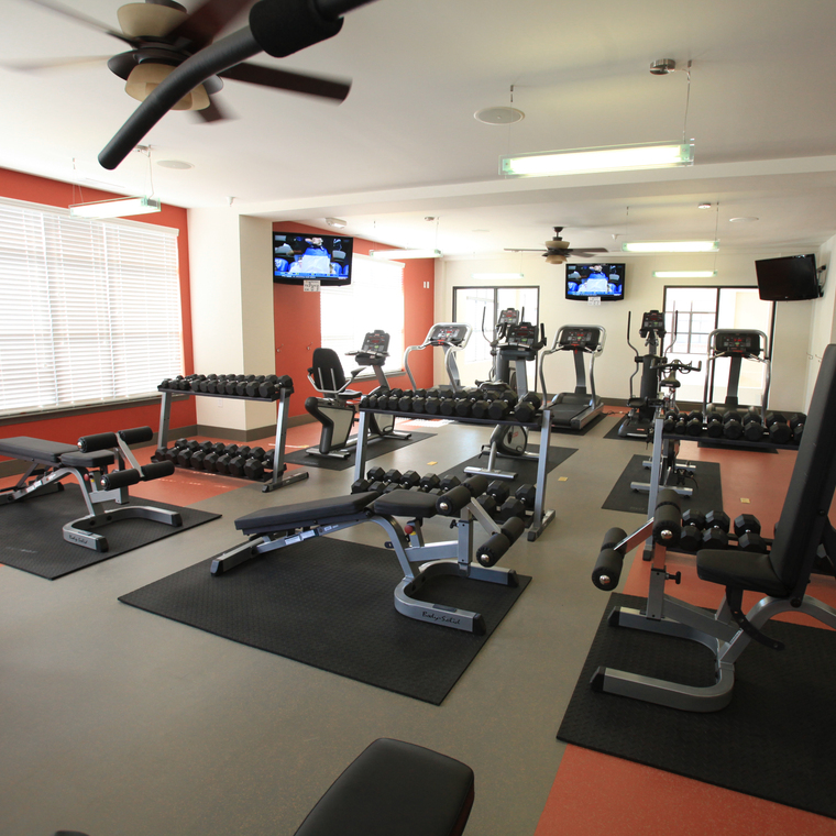 Work out in our modern fitness center